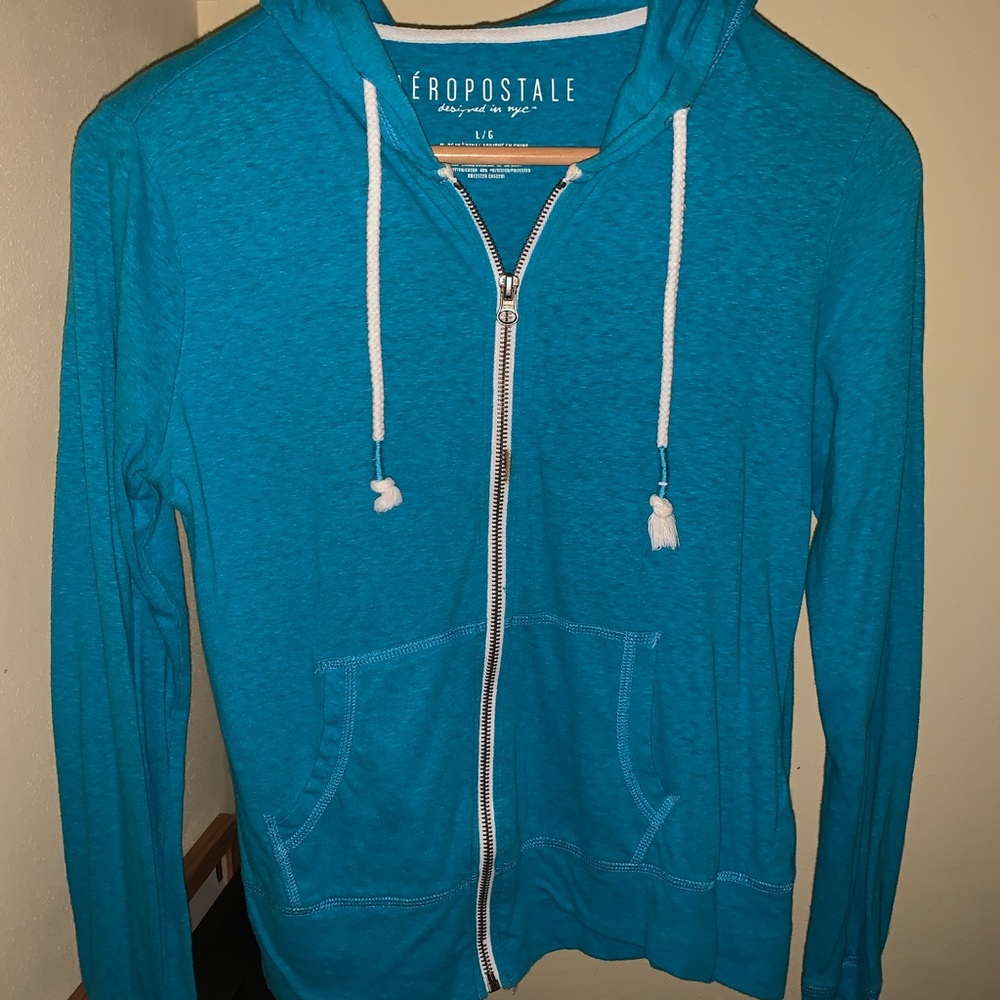 Aeropostale Blue Sweatshirt w/ Hoodie